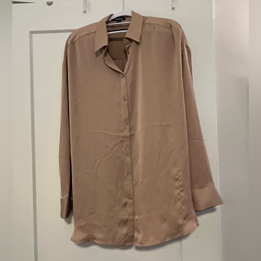 OVERSIZED EXPRESS PORTOFINO SATINY BLOUSE L-XL